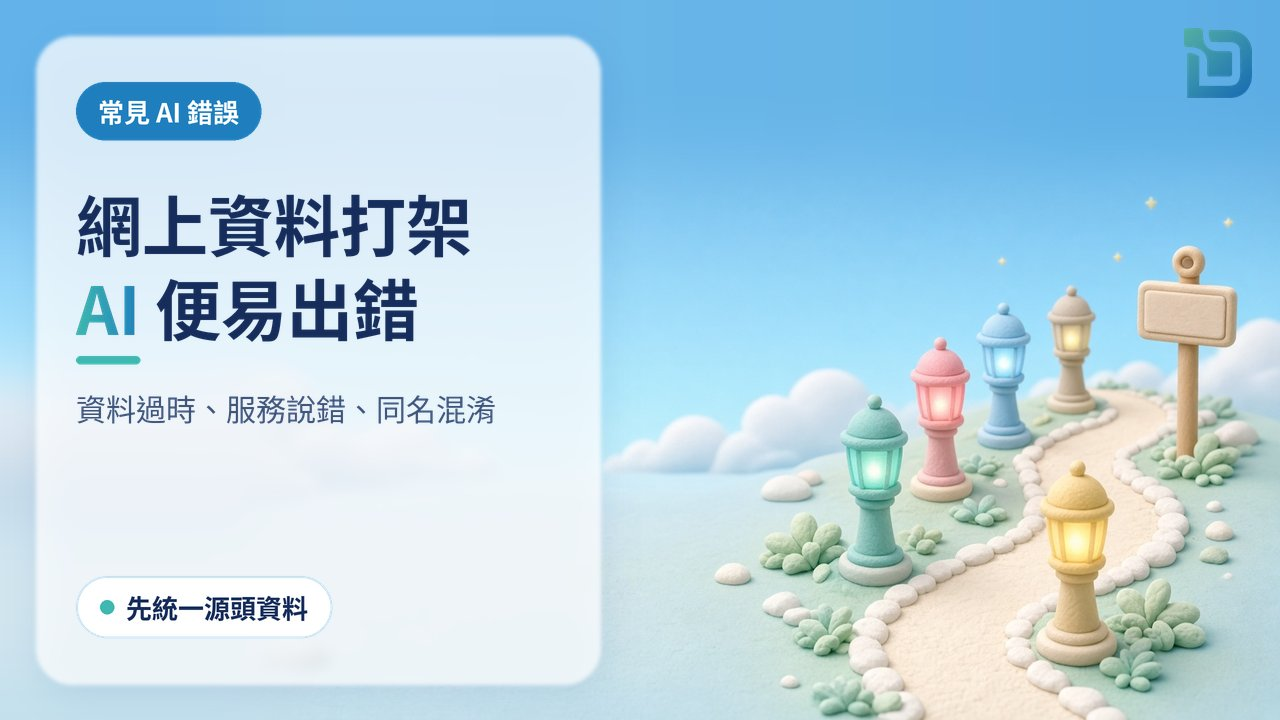 網上資料互相矛盾，AI 便容易出錯：一排軟陶路燈中，有幾盞亮著不同顏色的燈