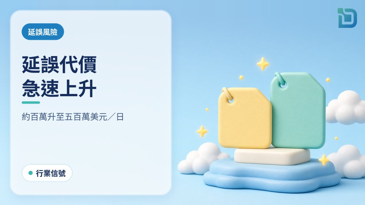 延誤代價上升：兩張軟陶數字卡由小變大